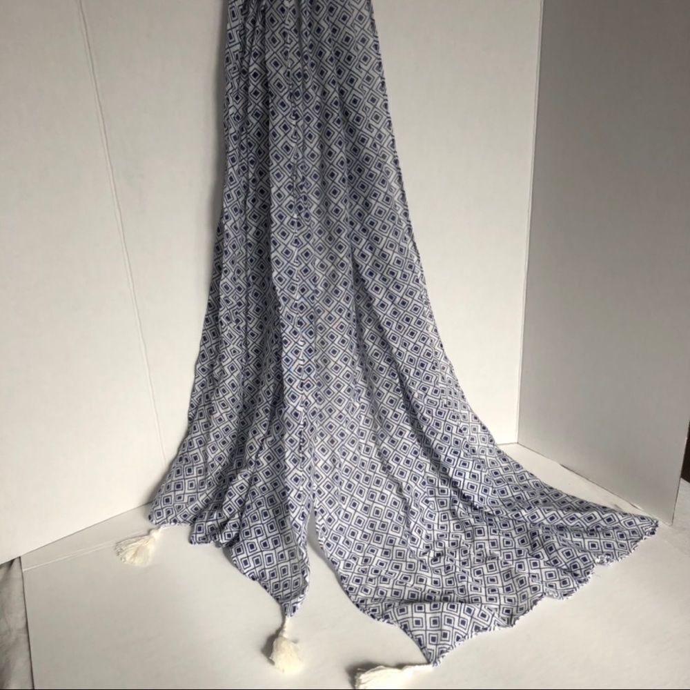 Target brand  Summer scarf, blue and white designs